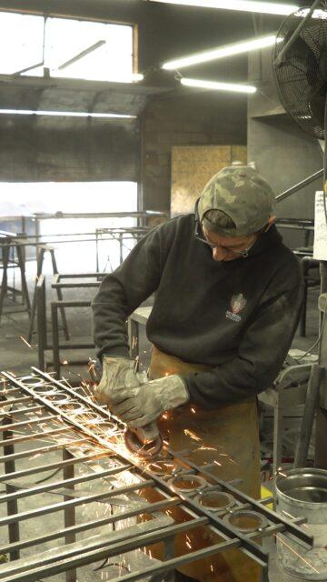 On the Grind: The Workshop in Motion #OnTheGrind #Metalwork #MetalFabrication #CustomMetal #MetalArtisans #TorontoMakers #TorontoFabrication #GTAFabrication #RailingsToronto #SteelWork #WorkshopLife #GrindingSteel #FabricatorsOfInstagram #CraftsmanshipMatters #BehindTheSparks #MetalDesign #CustomRailings #ModernMetalwork #TorontoContractors #MadeInToronto